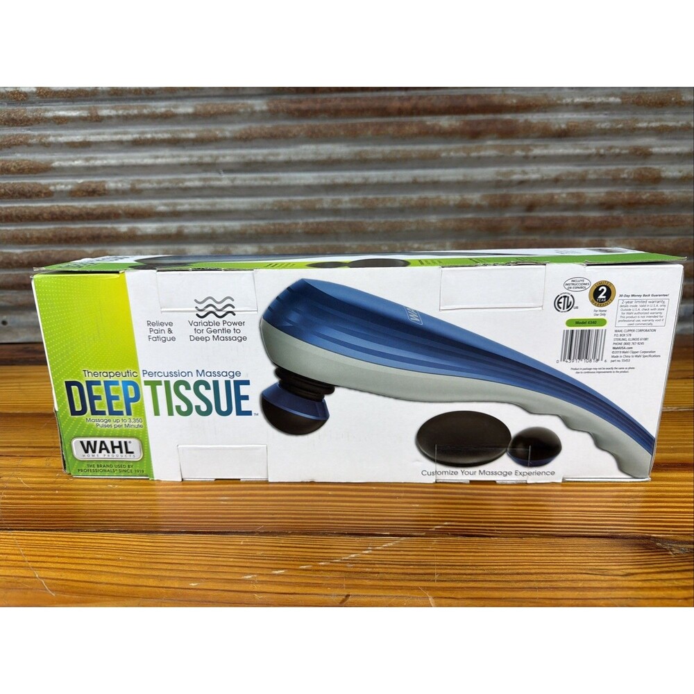 Wahl Therapeutic Deep Tissue Percussion Massager Model 4340 Tested Mint